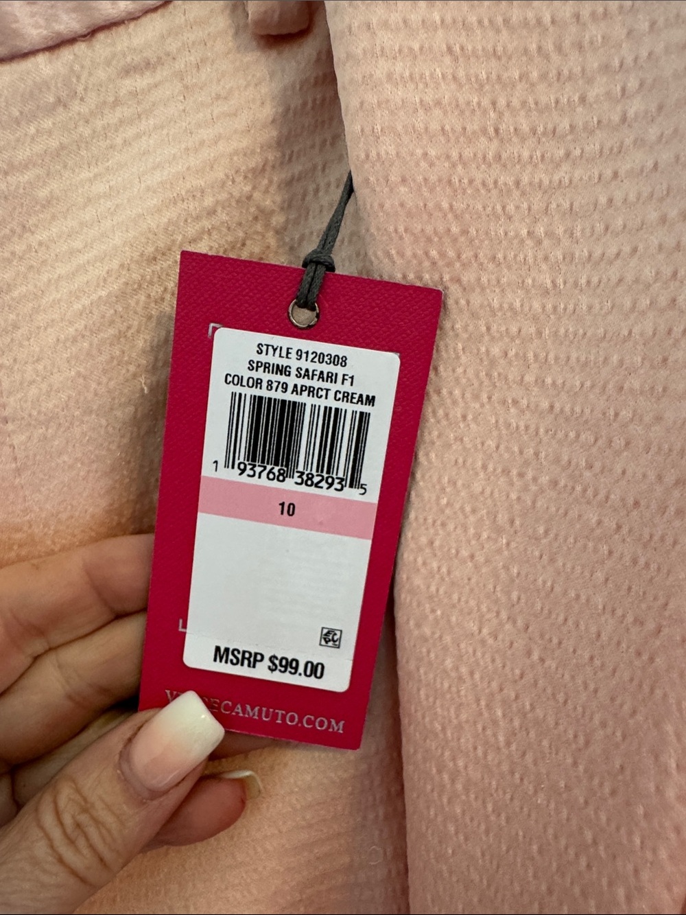 Vince Camuto Peach Blush Pantsuit Set - Picture 6 of 12